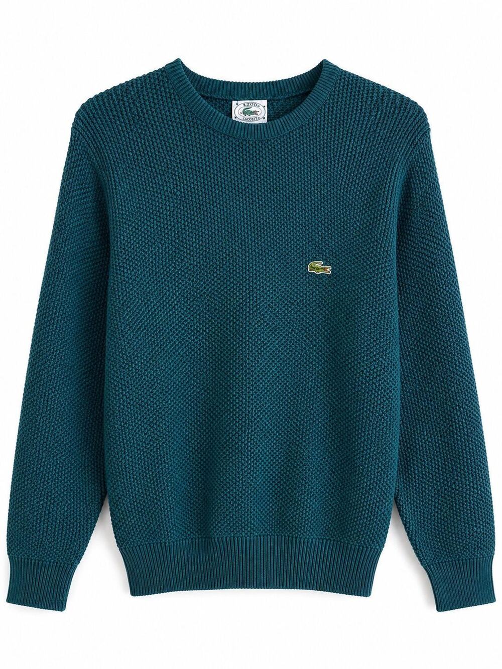 IZOD Lacoste vintage knit sweater, 100% cotton, mens size S